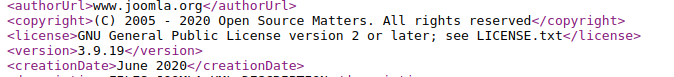 Joomla version detection Joomla core version detection